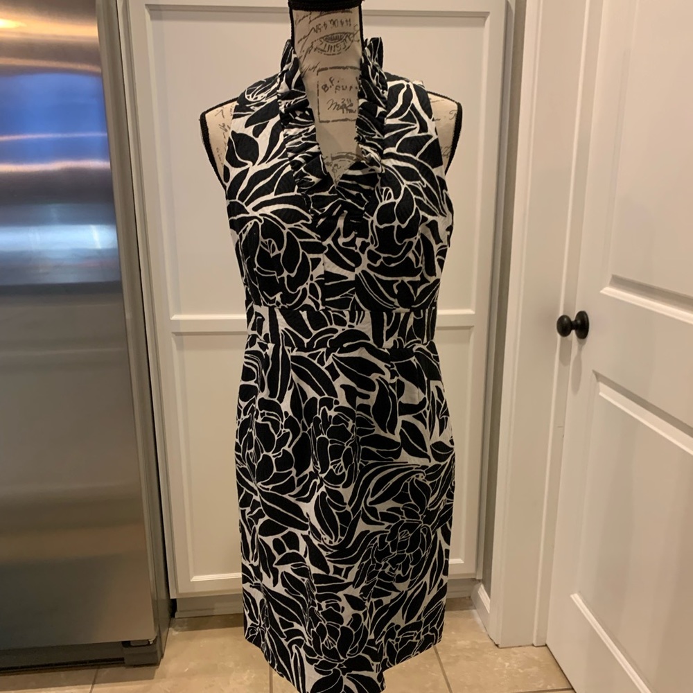 Ann Taylor Black and White Dress
